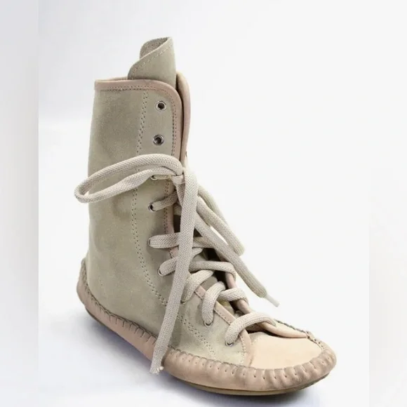 See by CHLOE Tan/Taupe Suede Hightops/ Sneakers/Booties- Awesome- size 6 - EU 36 - Picture 2 of 5